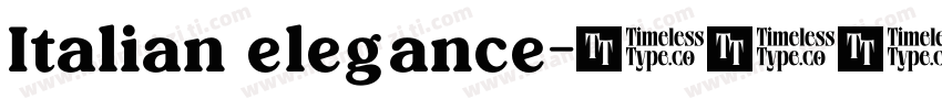 Italian elegance字体转换